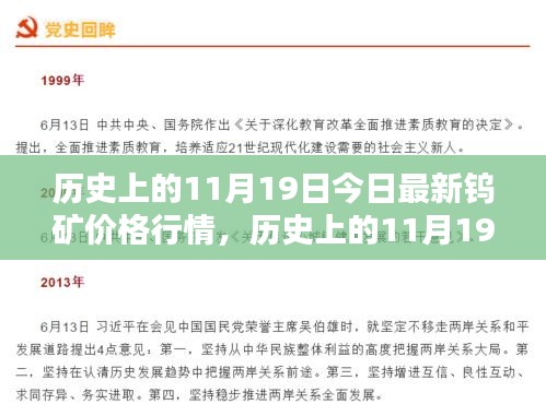 歷史上的11月19日鎢礦價格行情詳解，獲取與分析指南