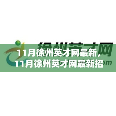 11月徐州英才網(wǎng)最新招聘動態(tài)與行業(yè)趨勢深度解析