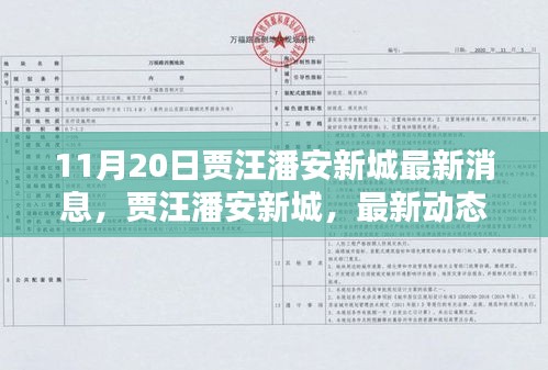 賈汪潘安新城最新動(dòng)態(tài)揭秘，深度報(bào)道，最新消息速遞（11月20日）