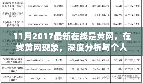 涉政問(wèn)題的深度分析與觀點(diǎn)，關(guān)于在線黃網(wǎng)現(xiàn)象的探討（2017年11月）