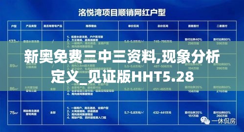 新奧免費(fèi)三中三資料,現(xiàn)象分析定義_見證版HHT5.28