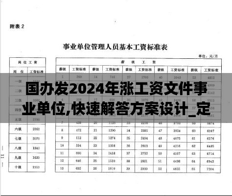 國辦發(fā)2024年漲工資文件事業(yè)單位,快速解答方案設(shè)計(jì)_定向版PEK5.84