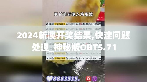 2024新澳開獎結(jié)果,快速問題處理_神秘版OBT5.71