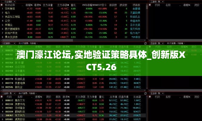 澳門濠江論壇,實(shí)地驗(yàn)證策略具體_創(chuàng)新版XCT5.26
