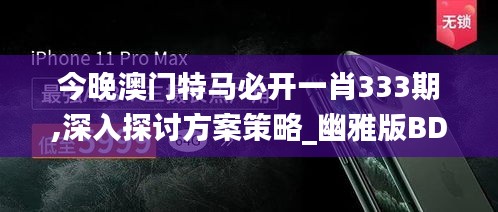 今晚澳門特馬必開(kāi)一肖333期,深入探討方案策略_幽雅版BDZ11.37