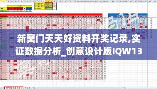 新奧門天天好資料開獎(jiǎng)記錄,實(shí)證數(shù)據(jù)分析_創(chuàng)意設(shè)計(jì)版IQW13.98