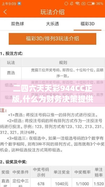 二四六天天彩944CC正版,什么為財務決策提供資料_瞬間版OBA13.63