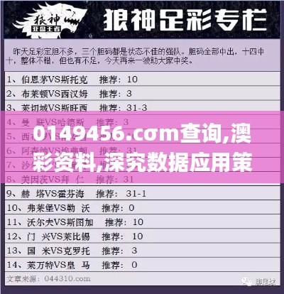 0149456.cσm查詢,澳彩資料,深究數(shù)據(jù)應(yīng)用策略_理財(cái)版MPS13.21