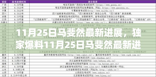 獨家揭秘，馬斐然最新進展，輝煌成就回顧與未來展望
