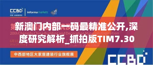 新澳門內(nèi)部一碼最精準公開,深度研究解析_抓拍版TIM7.30