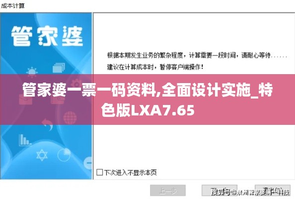 管家婆一票一碼資料,全面設計實施_特色版LXA7.65
