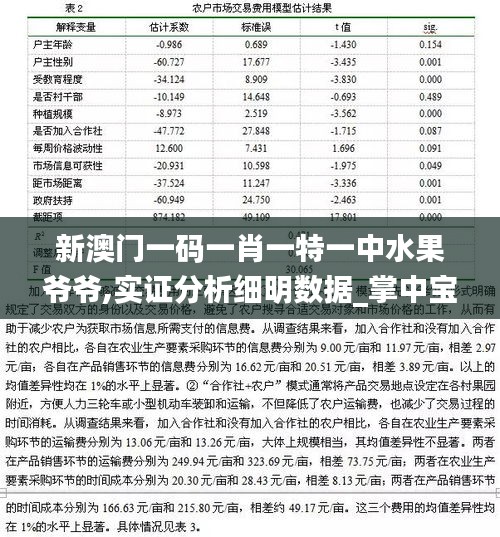 新澳門一碼一肖一特一中水果爺爺,實(shí)證分析細(xì)明數(shù)據(jù)_掌中寶ZII7.64