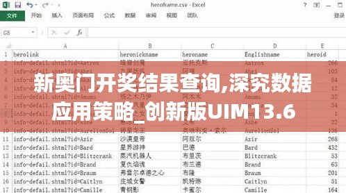 新奧門開獎結果查詢,深究數(shù)據(jù)應用策略_創(chuàng)新版UIM13.6