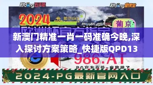 新澳門精準(zhǔn)一肖一碼準(zhǔn)確今晚,深入探討方案策略_快捷版QPD13.65