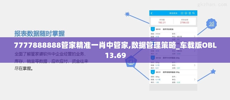 7777888888管家精準一肖中管家,數(shù)據(jù)管理策略_車載版OBL13.69