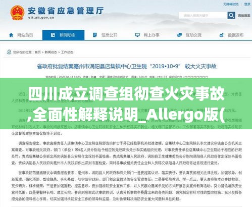 四川成立調(diào)查組徹查火災(zāi)事故,全面性解釋說明_Allergo版(意為輕快)KQQ13.70