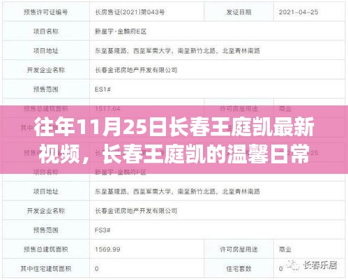 長春王庭凱，溫馨日常與友情時光記錄——十一月二十五日特寫
