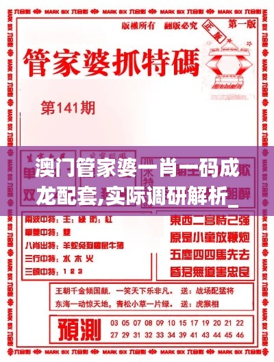澳門管家婆一肖一碼成龍配套,實際調(diào)研解析_原創(chuàng)版LBS13.10