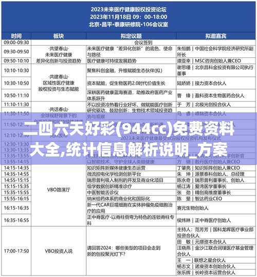 二四六天好彩(944cc)免費資料大全,統(tǒng)計信息解析說明_方案版BOU13.91