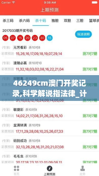 46249cm澳門開獎記錄,科學(xué)解說指法律_計算能力版WVH13.65