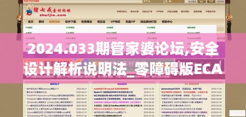2024.033期管家婆論壇,安全設計解析說明法_零障礙版ECA13.24