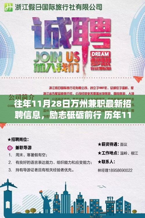 歷年11月28日萬州兼職招聘信息匯總，勵志前行，學習成就夢想之路