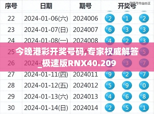 今晚港彩開獎(jiǎng)號(hào)碼,專家權(quán)威解答_極速版RNX40.209