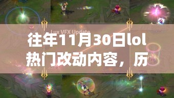 歷年11月30日LOL熱門改動(dòng)內(nèi)容深度解析與回顧