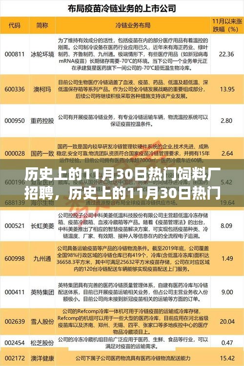 歷史上的11月30日熱門飼料廠招聘深度解析，特性、體驗、競爭態(tài)勢與目標(biāo)用戶洞察