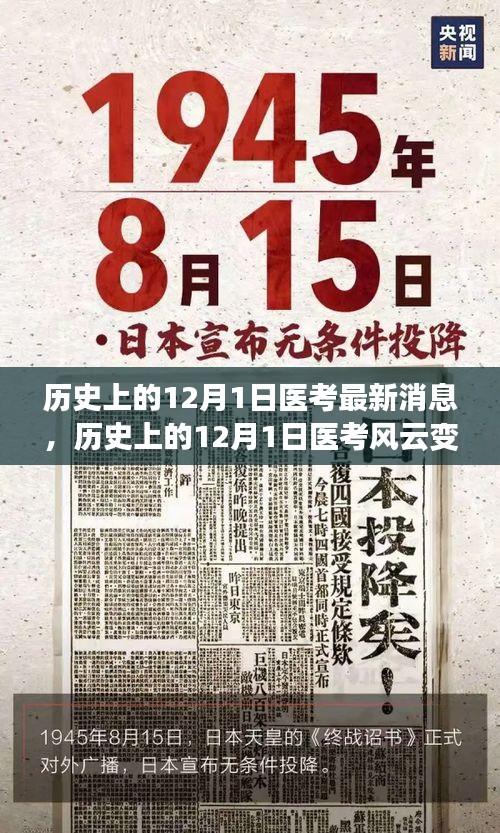 歷史上的12月1日醫(yī)考風(fēng)云變幻，最新消息匯總