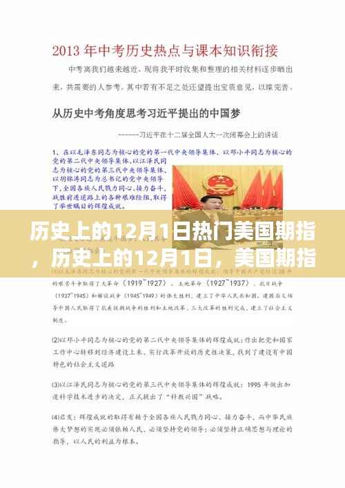 美國期指演變與影響，歷史上的12月1日回顧