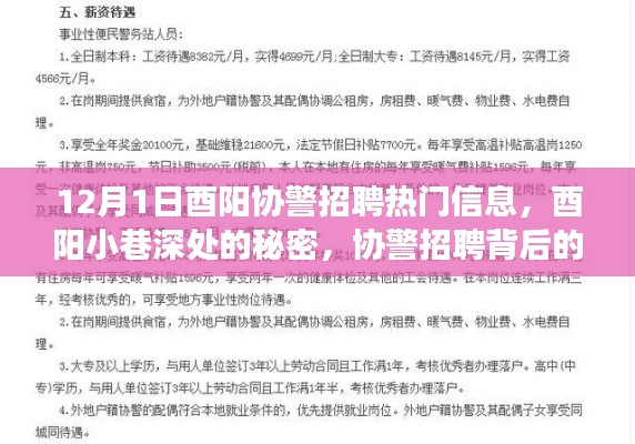 酉陽協(xié)警招聘背后的故事，小巷深處的秘密與獨(dú)特小店之旅