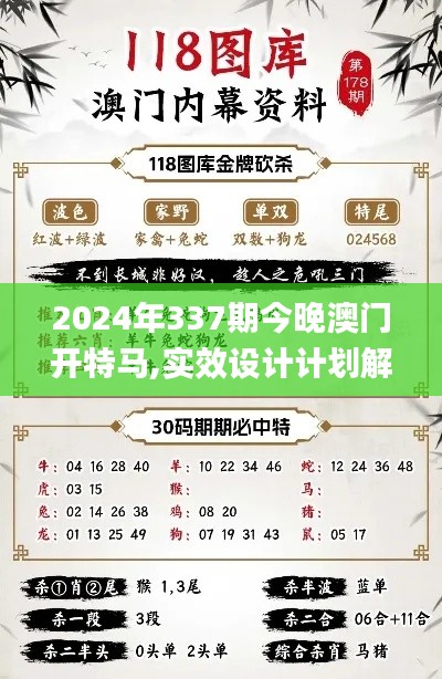2024年337期今晚澳門開特馬,實效設(shè)計計劃解析_基礎(chǔ)版82.591-7