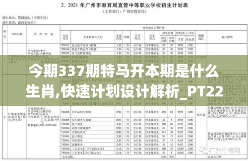 今期337期特馬開(kāi)本期是什么生肖,快速計(jì)劃設(shè)計(jì)解析_PT22.779-7