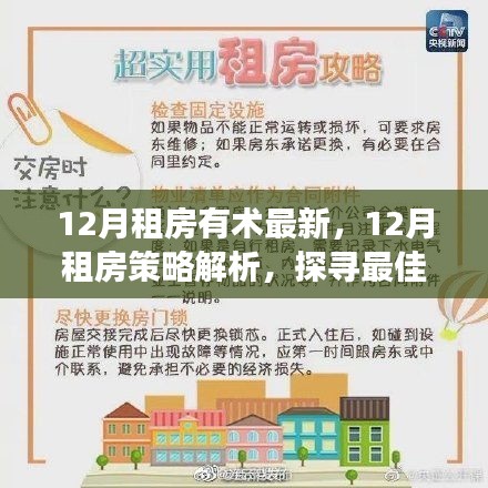 探尋最佳租賃時機與策略，最新租房策略解析在十二月租房有術