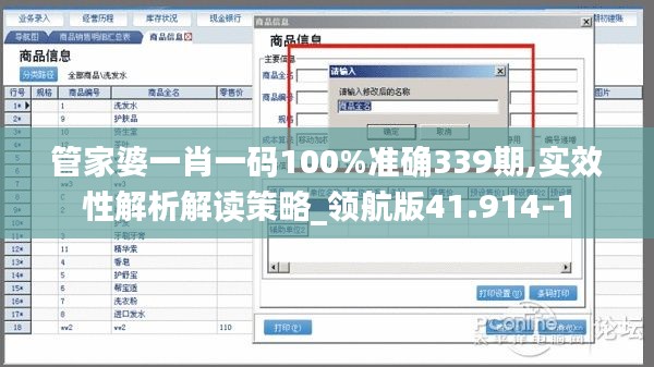 管家婆一肖一碼100%準(zhǔn)確339期,實(shí)效性解析解讀策略_領(lǐng)航版41.914-1