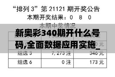 新奧彩340期開什么號碼,全面數據應用實施_專屬版29.462-1