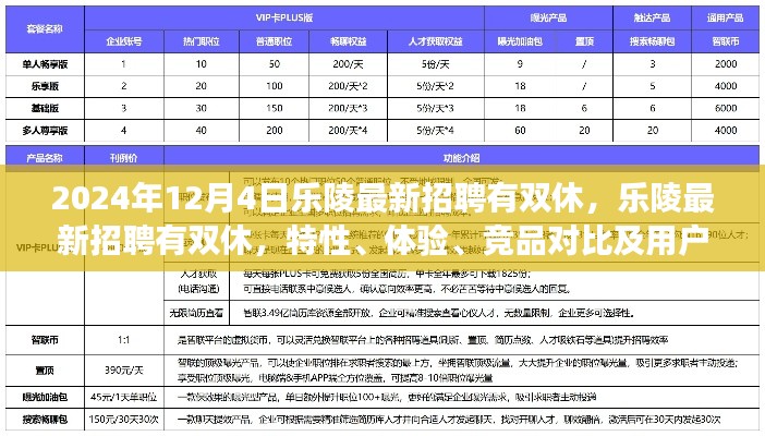 樂陵最新招聘特性解讀，雙休工作體驗與競品對比分析（XXXX年全新解讀）