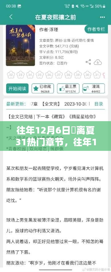 往年12月6日姇離夏第31章，熱門章節(jié)深度評測與介紹