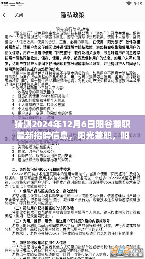 陽(yáng)谷兼職奇遇與溫情招聘之旅，最新招聘信息預(yù)測(cè)（2024年12月6日）