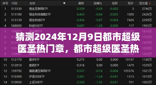 都市超級醫(yī)圣熱門章節(jié)猜想與預(yù)測，2024年12月9日的觀點闡述