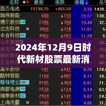時(shí)代新材股票最新動(dòng)態(tài)揭秘與小巷特色小店探秘之旅（2024年12月9日）