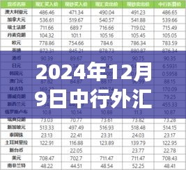 中行外匯最新牌價揭秘，學(xué)習(xí)變化，自信塑造未來（2024年12月9日）