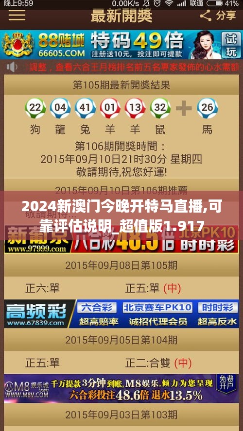 2024新澳門(mén)今晚開(kāi)特馬直播,可靠評(píng)估說(shuō)明_超值版1.917