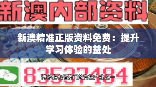 新澳精準(zhǔn)正版資料免費(fèi)：提升學(xué)習(xí)體驗(yàn)的益處