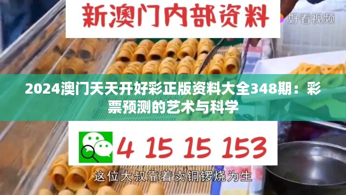 2024澳門天天開(kāi)好彩正版資料大全348期：彩票預(yù)測(cè)的藝術(shù)與科學(xué)