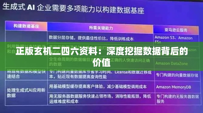 正版玄機(jī)二四六資料：深度挖掘數(shù)據(jù)背后的價(jià)值
