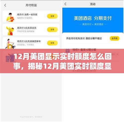 揭秘，美團(tuán)12月實(shí)時(shí)額度顯示背后的真相與操作細(xì)節(jié)全解析！