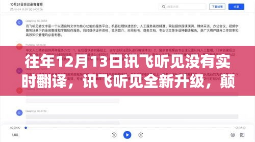 訊飛聽(tīng)見(jiàn)全新升級(jí)，實(shí)時(shí)翻譯功能開(kāi)啟智能生活新紀(jì)元