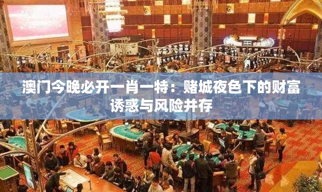 澳門(mén)今晚必開(kāi)一肖一特：賭城夜色下的財(cái)富誘惑與風(fēng)險(xiǎn)并存
